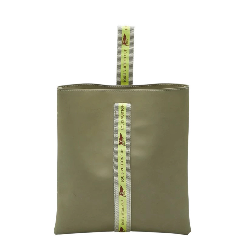 Louis Vuitton LV Cup Limited Edition Pouch Clutch Handbag Gray Yellow